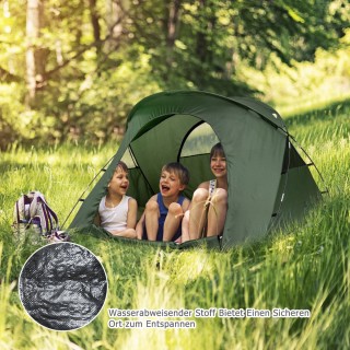 Costway  Σετ Κατασκήνωσης 4 σε 1 με Κρεβάτι, Σκηνή, Αυτοφουσκωτό Στ...