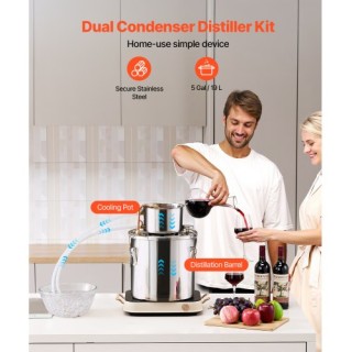 VEVOR Αποστακτήρας 5L Ανοξείδωτος Οικιακής Χρήσης DLNTZLQYS5JLEEW... VEVOR Αποστακτήρας 5L Ανοξείδωτος Οικιακής Χρήσης DLNTZLQYS5JLEEW...