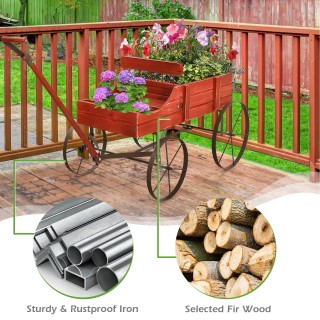 Ξύλινο Διακοσμητικό Καρότσι - Ζαρντινιέρα με Ρόδες 62 x 34 x 60 cm ... Ξύλινο Διακοσμητικό Καρότσι - Ζαρντινιέρα με Ρόδες 62 x 34 x 60 cm ...