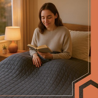 Κουβέρτα Βαρύτητας Διπλή 10kg 200 x 220cm  Γκρι 24427 Ruhhy