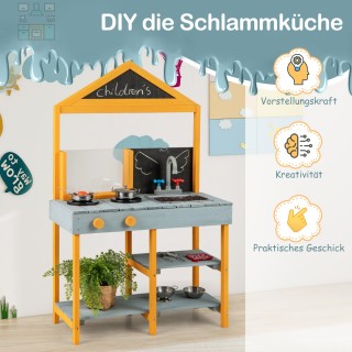 Costway Παιδική Κουζίνα Λάσπης με Ρεαλιστικά Αξεσουάρ και Παρατηρητ... Costway Παιδική Κουζίνα Λάσπης με Ρεαλιστικά Αξεσουάρ και Παρατηρητ...