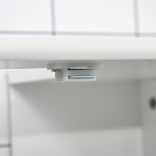 Kleankin  Κινητό ντουλάπι κάτω από τον νιπτήρα με 2 πόρτες, ρυθμιζό...