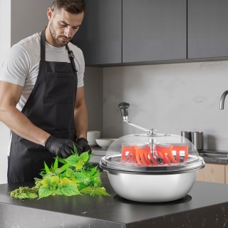 VEVOR Χειροκίνητος Κόπτης Trimmer με Ανοξείδωτες Λεπίδες, Ορατή Κο... VEVOR Χειροκίνητος Κόπτης Trimmer με Ανοξείδωτες Λεπίδες, Ορατή Κο...