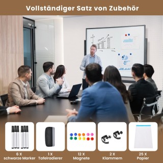 Costway Διπλής Όψης Πίνακας Whiteboard με Ρυθμιζόμενο Ύψος και Αξεσ... Costway Διπλής Όψης Πίνακας Whiteboard με Ρυθμιζόμενο Ύψος και Αξεσ...