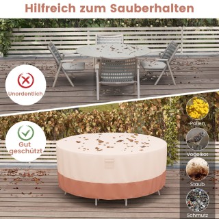 Costway Πολυλειτουργικό Κάλυμμα Τραπεζιού Βεράντας για Στρογγυλά Σ... Costway Πολυλειτουργικό Κάλυμμα Τραπεζιού Βεράντας για Στρογγυλά Σ...