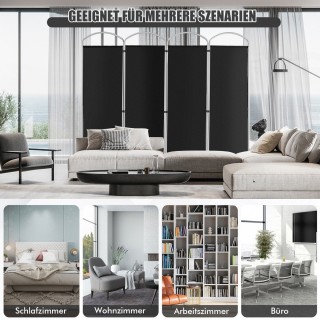 Costway Πτυσσόμενο Παραβάν 4 Τμημάτων με Μεταλλικό Σκελετό και Υφασ... Costway Πτυσσόμενο Παραβάν 4 Τμημάτων με Μεταλλικό Σκελετό και Υφασ...