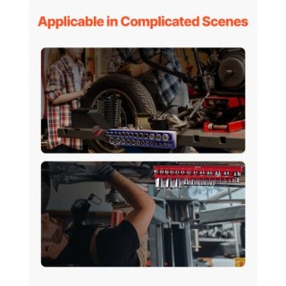 VEVOR  Μαγνητική Οργάνωση Υποδοχών 6τμχ Μπλε & Κόκκινο για Μετρικό ...