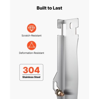 VEVOR Έργαλειο Ευθυγράμμισης Τροχών, Σετ 2 Πλακών από Ανοξείδωτο Ατ...