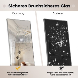 Costway Υψηλής Ανάλυσης Ολόσωμος Καθρέφτης με Ανθεκτικό Πλαίσιο Αλ... Costway Υψηλής Ανάλυσης Ολόσωμος Καθρέφτης με Ανθεκτικό Πλαίσιο Αλ...