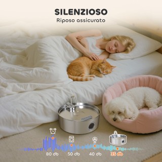 PawHut Σιντριβάνι Γάτας 7L με LED, Ανοξείδωτο Ατσάλι 304, 30.5x31.2... PawHut Σιντριβάνι Γάτας 7L με LED, Ανοξείδωτο Ατσάλι 304, 30.5x31.2...