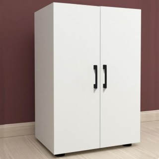 PRATIKO Πολυχρηστικό Έπιπλο με 2 Πόρτες και 2 Ράφια σε Λευκό Ξύλο ... PRATIKO Πολυχρηστικό Έπιπλο με 2 Πόρτες και 2 Ράφια σε Λευκό Ξύλο ...