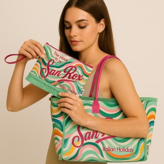 BAKAJI Σετ Τσάντα και Ποκετάκι Παραλίας Σχέδιο Φαντασίας με Κρόσσια... BAKAJI Σετ Τσάντα και Ποκετάκι Παραλίας Σχέδιο Φαντασίας με Κρόσσια...