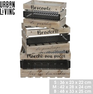 Σετ Ξύλινα Διακοσμητικά Τελάρα με Μεταλλική Λεπτομέρεια 3 τμχ. Urba... Σετ Ξύλινα Διακοσμητικά Τελάρα με Μεταλλική Λεπτομέρεια 3 τμχ. Urba...