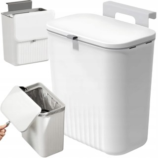 Verk Group Καλάθι Κρεμαστό Απορριμμάτων Κουζίνας με Καπάκι για Πόρτ...