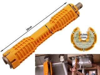 Καρυδάκι-Κλειδί για Εγκατάσταση Βρυσών & Νεροχυτών 26 x 5 cm 590745...