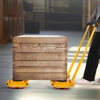 VEVOR Μηχανικό Πατίνι 13228 λίβρες 6Τ Πατίνι Μηχανημάτων με Λαβή κα...