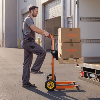 VEVOR Υδραυλικό Ανυψωτικό Παλετοφόρο με Βαρούλκο, 205 kg, Ύψος Ανύψ...