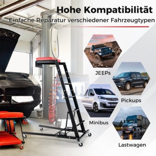 Costway Ρυθμιζόμενη Ανυψωτική Πλατφόρμα για Συντήρηση και Επισκευή... Costway Ρυθμιζόμενη Ανυψωτική Πλατφόρμα για Συντήρηση και Επισκευή...