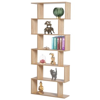 BAKAJI Μοντέρνα Σχεδίαση Βιβλιοθήκης Ράφι 6 Επιπέδων 190x80x24cm Σ... BAKAJI Μοντέρνα Σχεδίαση Βιβλιοθήκης Ράφι 6 Επιπέδων 190x80x24cm Σ...