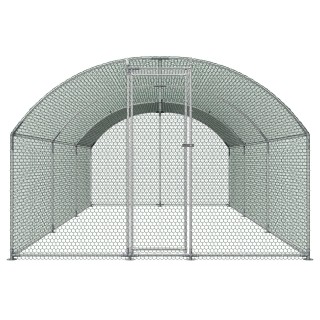 VEVOR Μεταλλικό Κοτέτσι Walk-in 9.8x19.3x6.5 ft με Κάλυμμα και Ασφα...