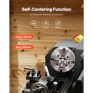 VEVOR Αυτόματο Τσοκ 4 Σιαγόνων για Τόρνο και Φρέζα SZKP10YC4GKZ7LKI4V0