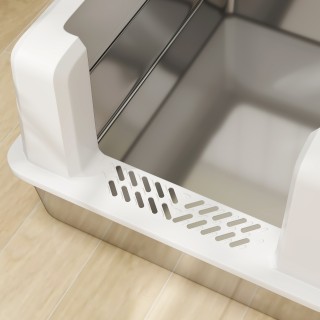 PawHut Αδιάβροχη Λεκάνη Γάτας με Ανυψωμένα Πλευρικά Τοιχώματα, Δίσκ... PawHut Αδιάβροχη Λεκάνη Γάτας με Ανυψωμένα Πλευρικά Τοιχώματα, Δίσκ...