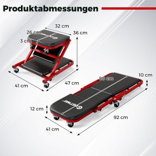 Costway 2 σε 1 Ρολμπρέτ Εργαστήριο με 6 Ρόδες & Επενδυμένο Κάθισμα ... Costway 2 σε 1 Ρολμπρέτ Εργαστήριο με 6 Ρόδες & Επενδυμένο Κάθισμα ...