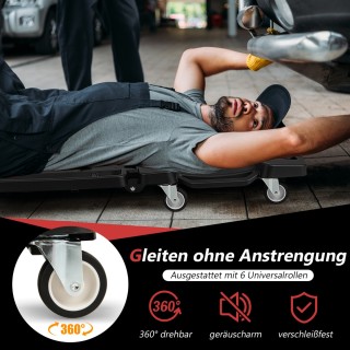 Costway 108 εκ Πτυσσόμενο Συνεργατικό Καρότσι Εργασίας με Μαξιλάρι ... Costway 108 εκ Πτυσσόμενο Συνεργατικό Καρότσι Εργασίας με Μαξιλάρι ...