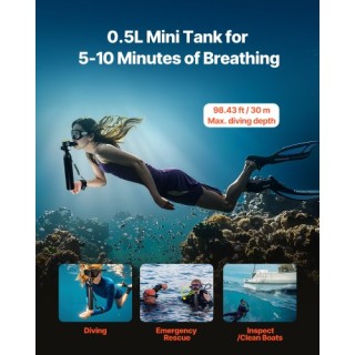 VEVOR Σετ Κατάδυσης 0.5L για Εξερεύνηση στα 98.43 ft QSYQP05L1GYQUM... VEVOR Σετ Κατάδυσης 0.5L για Εξερεύνηση στα 98.43 ft QSYQP05L1GYQUM...
