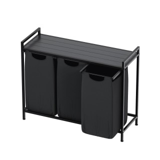 Mark Adler Τριπλό Καλάθι Αποθήκευσης Ρούχων Tidy 3.0 Μαύρο 59037960...