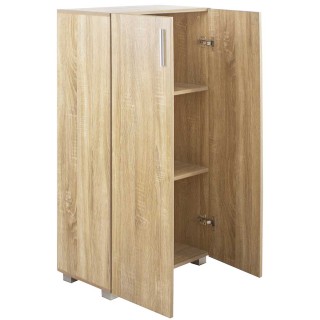 BAKAJI Μοντέρνα Ντουλάπα με 3 Ράφια & 2 Πόρτες για Σπίτι/Γραφείο σε... BAKAJI Μοντέρνα Ντουλάπα με 3 Ράφια & 2 Πόρτες για Σπίτι/Γραφείο σε...