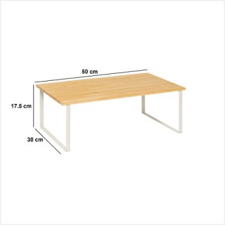 Μεταλλικό Ράφι Αποθήκευσης Μπαμπού & Λευκό 50 x 30 cm 190113A 5Five... Μεταλλικό Ράφι Αποθήκευσης Μπαμπού & Λευκό 50 x 30 cm 190113A 5Five...