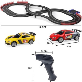 BAKAJI Πίστα Τηλεκατευθυνόμενων Αυτοκινήτων Δύο Ηλεκτρικά Αγωνιστικ...
