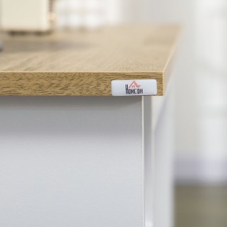 HOMCOM Καρότσι Κουζίνας με Ντουλάπι και Ρυθμιζόμενα Ράφια, Περιστρ... HOMCOM Καρότσι Κουζίνας με Ντουλάπι και Ρυθμιζόμενα Ράφια, Περιστρ...