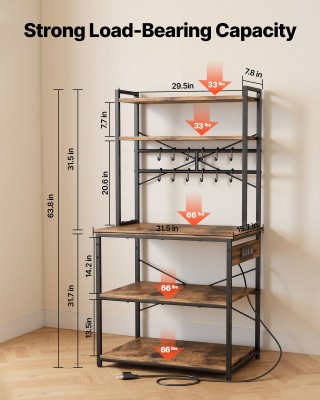 VEVOR Μονάδα Κουζίνας με Ράφια και Ενσωματωμένη Πρίζα, Καλώδιο 1.5μ... VEVOR Μονάδα Κουζίνας με Ράφια και Ενσωματωμένη Πρίζα, Καλώδιο 1.5μ...