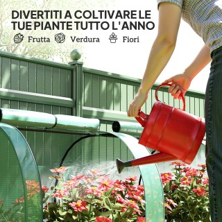 Outsunny Ανθεκτικό Αντι-UV Ατσάλινο & Αδιάβροχο Πλαστικό Θερμοκήπιο...