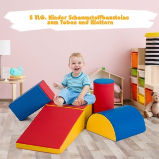 Costway Σετ παιχνιδιού αφρού για αναρρίχηση και μπουσούλημα παιδιών...