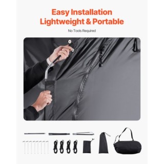 VEVOR Εξωτερική Αδιάβροχη Σκηνή Αποθήκευσης Ποδηλάτων για 1-2 Ποδήλ...