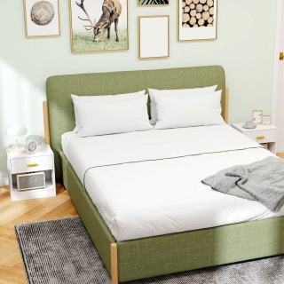 HOMCOM  Σετ 2 Μοντέρνα Κομοδίνα από Ξύλο με Συρτάρι και Ανοιχτό Ράφ...