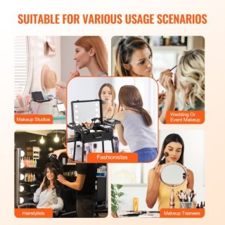 Βαλιτσάκι Μακιγιάζ VEVOR με Καθρέφτη & Ηχεία HZXXLGSDZJ00S1F5WV2 Βαλιτσάκι Μακιγιάζ VEVOR με Καθρέφτη & Ηχεία HZXXLGSDZJ00S1F5WV2