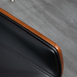 Vinsetto Ρετρό Γραφείου Καρέκλα με Επένδυση, Συνθετικό Δέρμα & Ξύλο...