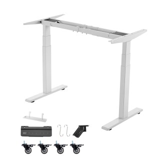 VEVOR Ηλεκτρικός Σκελετός Γραφείου Ρυθμιζόμενου Ύψους με Διπλό Μοτέ...