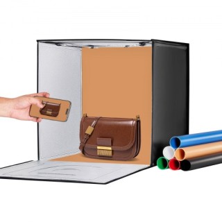 VEVOR Φωτογραφικό Στούντιο Κουτί Φωτισμού 20x20 3000-5600K Ρυθμιζόμ... VEVOR Φωτογραφικό Στούντιο Κουτί Φωτισμού 20x20 3000-5600K Ρυθμιζόμ...