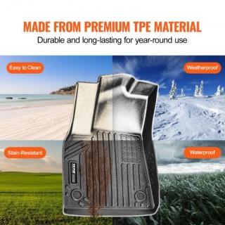 VEVOR  Σετ Πατάκια Αυτοκινήτου για Tesla Model Y 2021-2024, 3 τεμ T...