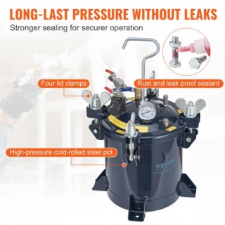 Δοχείο Πίεσης Βαφής VEVOR 10L/2.5gal, 70PSI Max  PQTBDOX10LDHOBYECV0