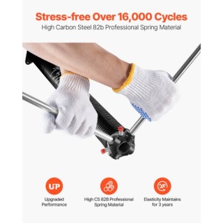 VEVOR Ζεύγος Ελατηρίων Συστροφής Γκαραζόπορτας 0.25 x 2 x 31 ίντσες...