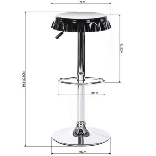 BAKAJI Σετ 2 Σκαμπό Μπαρ Κουζίνας Καθίσματα Σχήμα Καπάκι Μπουκαλιο... BAKAJI Σετ 2 Σκαμπό Μπαρ Κουζίνας Καθίσματα Σχήμα Καπάκι Μπουκαλιο...