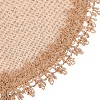 Villa dEste Home Στρογγυλό σουπλά 38 εκ. από γιούτα με κεντημένο πε... Villa dEste Home Στρογγυλό σουπλά 38 εκ. από γιούτα με κεντημένο πε...