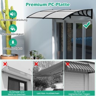 Κιόσκι - Τέντα Πόρτας Εισόδου 199 x 99 cm COSTWAY NP11230GR Κιόσκι - Τέντα Πόρτας Εισόδου 199 x 99 cm COSTWAY NP11230GR