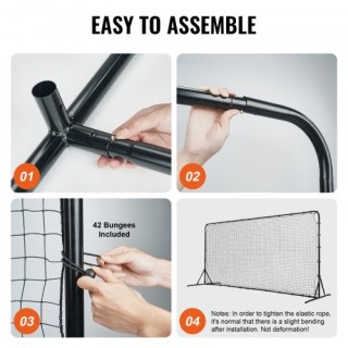 Δίχτυ Αναπήδησης Ποδοσφαίρου VEVOR 12x6FT, Εξοπλισμός Προπόνησης με...